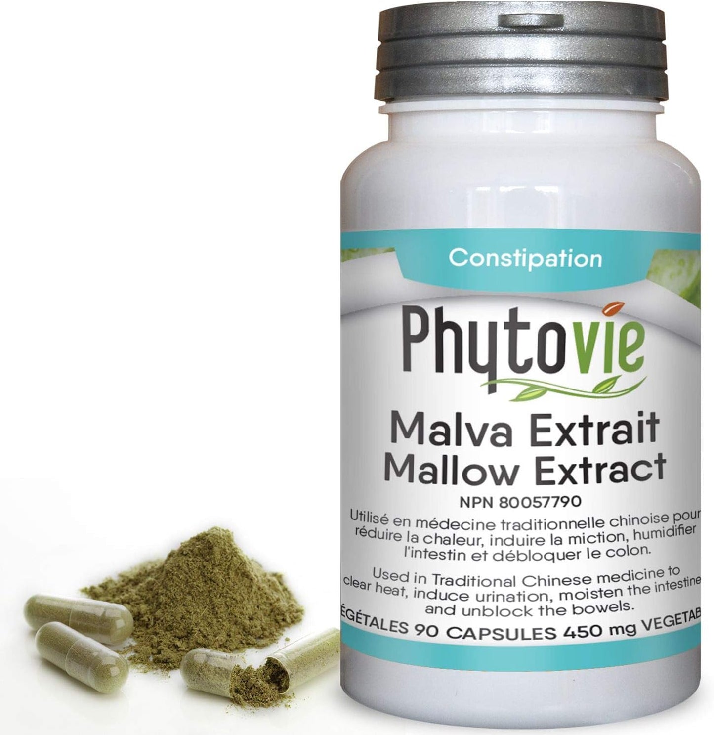 锦葵提取物 Malva 450毫克 90粒胶囊 结肠清洁、软化大便、缓解便秘 NPN 80057790