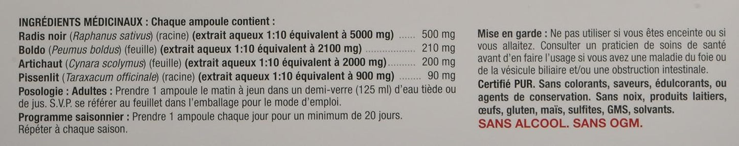 Nutripur Duo Flux O Bile 有机肝脏净化胶囊，20天