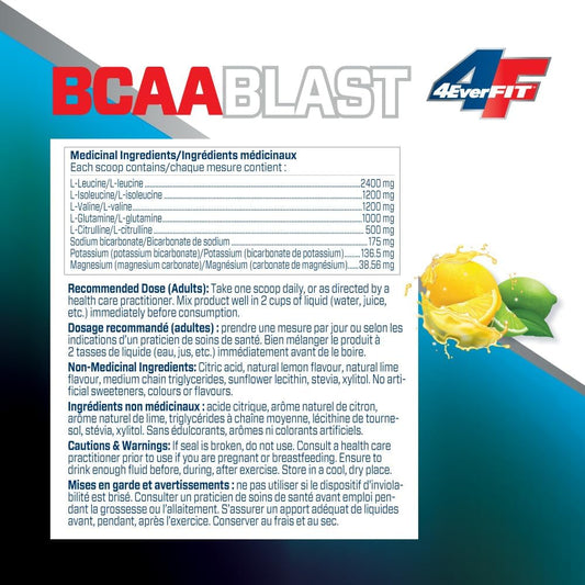 4EverFit BCAA Blast - 高級電解質基質 - 柑橘解渴劑 315克
