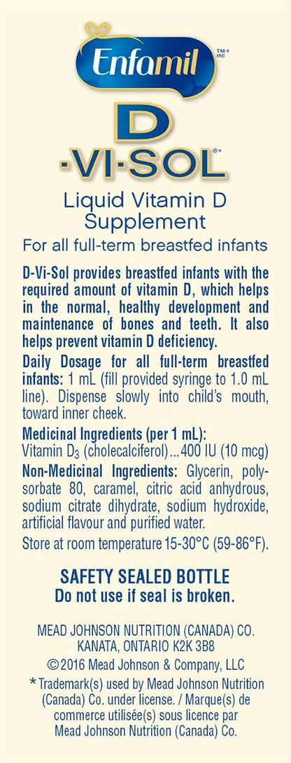Enfamil D-VI-SOL 液體維生素 D 補充劑，50mL