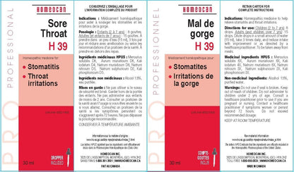 H39 咽喉痛