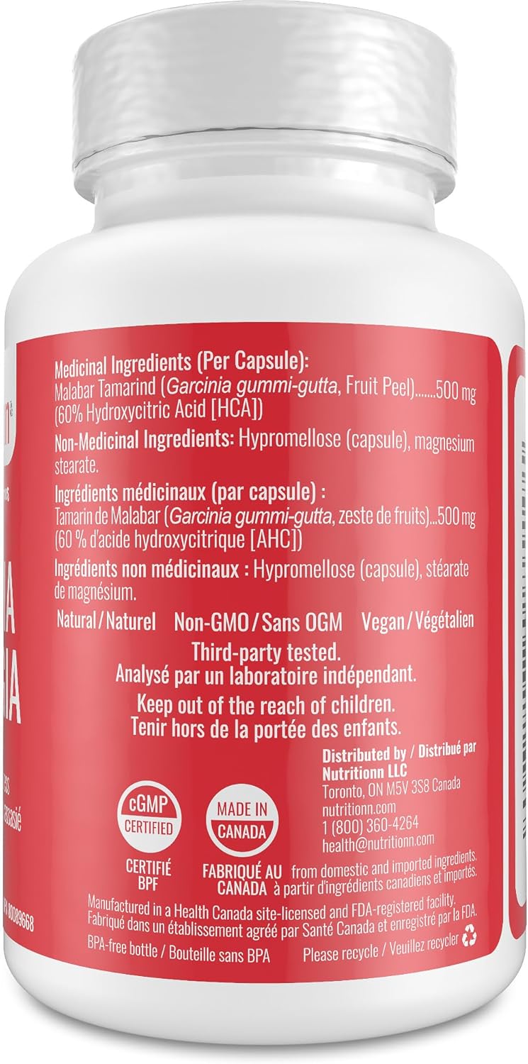Garcinia Cambogia by Nutritionn - Capsules With HCA - Premium Natural Health Supplement