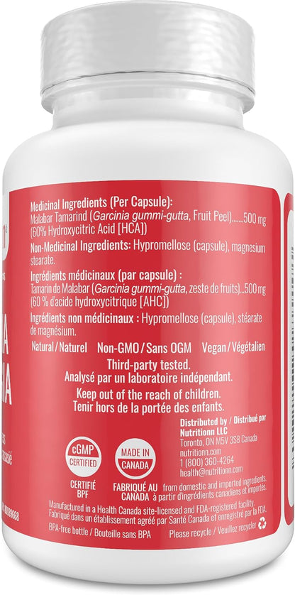 Garcinia Cambogia by Nutritionn - Capsules With HCA - Premium Natural Health Supplement