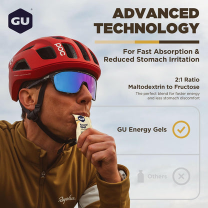 GU ENERGY 原装运动营养能量凝胶，香草味，24 粒装