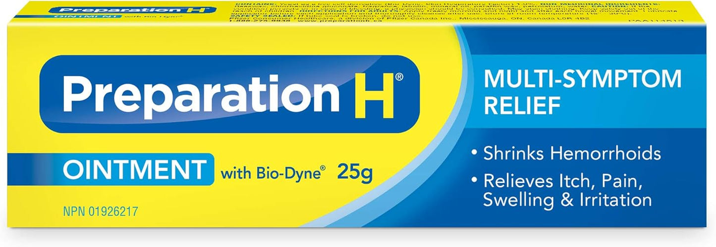 Preparation H 多症状痔疮治疗软膏（含 Bio-Dyne），25 克装