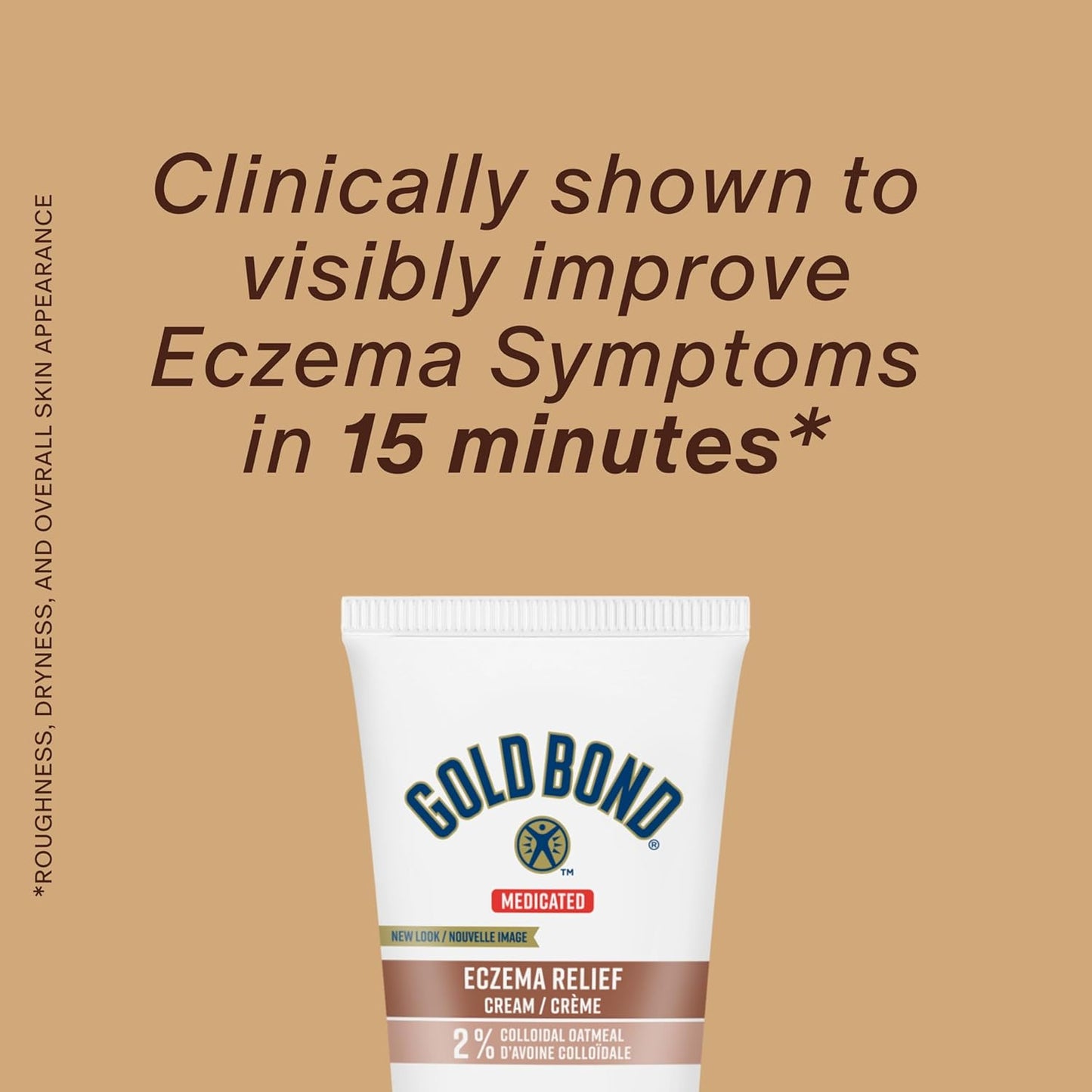 Gold Bond 药用湿疹缓解霜，225 毫升管装，不含类固醇和香料的湿疹霜，含 2% 胶体燕麦，可缓解湿疹引起的皮疹、瘙痒和刺激
