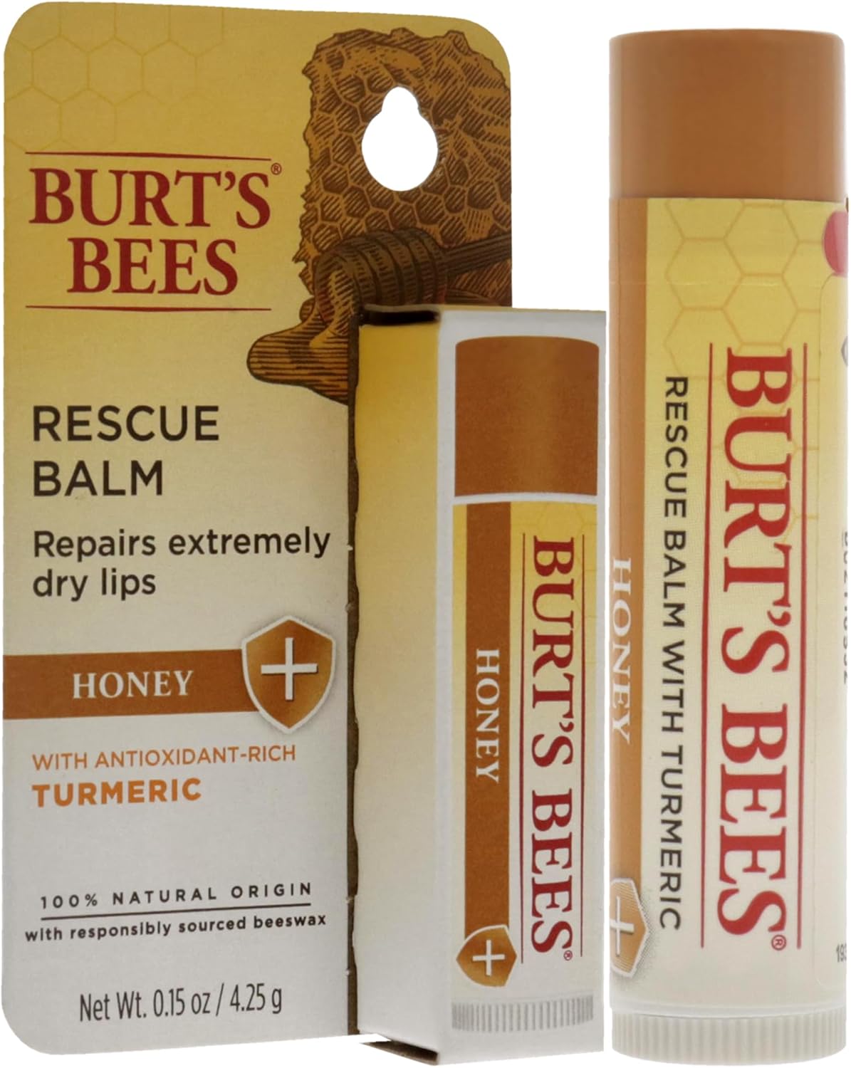 Honey Rescue Balm by Burts Bees for Unisex - 0.15 oz Lip Balm