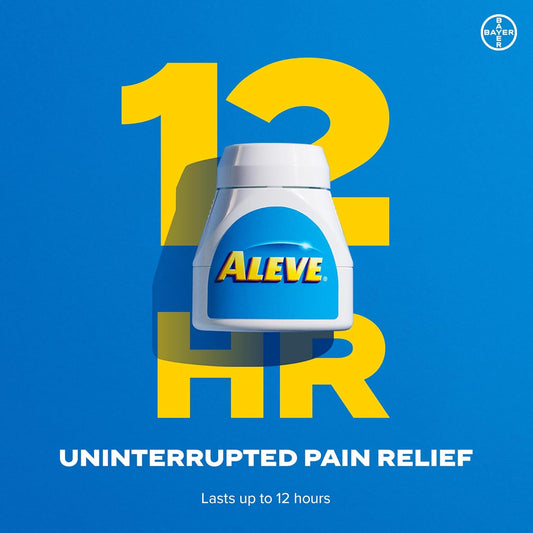ALEVE Pain Relief Caplets, Up To 12-Hour Relief, Naproxen Sodium 220mg, 24 Caplets