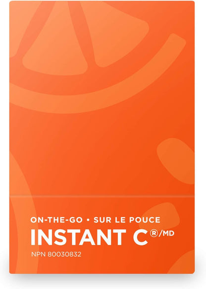 Organika Instant-C 泡騰片 - 橙味 - 1000 毫克維生素 C，免疫支持片 8 管 x 10 片