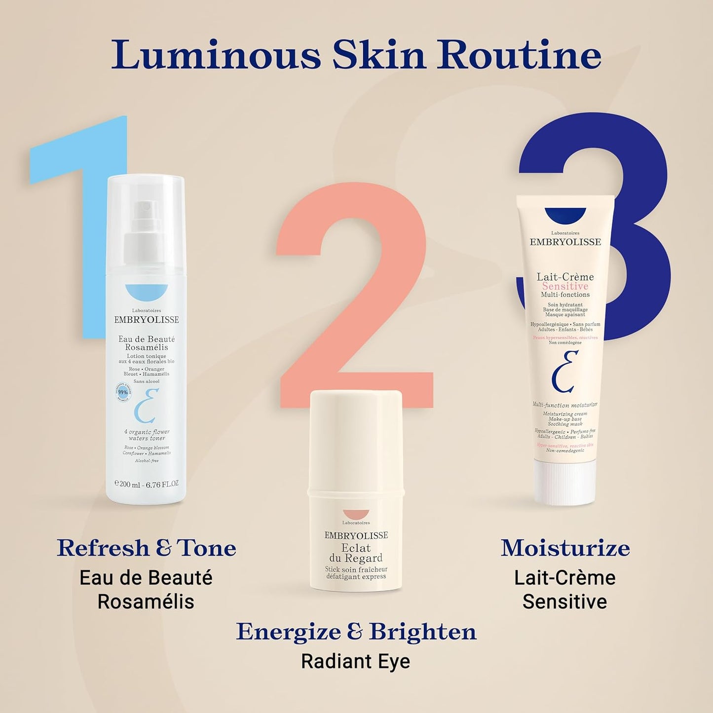 Embryolisse Lait Crème Sensitive Moisturizer. Hypoallergenic Face & Body Cream for All Skin Types With Aloe Vera & Shea Butter. Fragrance-Free & Suitable for Sensitive Skin, 100ml