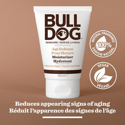 Bulldog Skincare 男士抗衰老保湿霜，滋养乳液 100 毫升