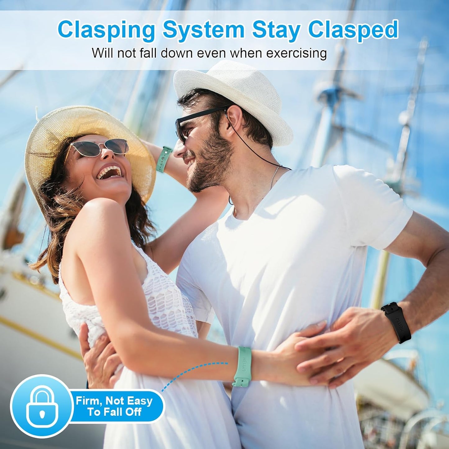 MEIYYJ 成人和儿童晕船腕带，适用于游轮旅行晕船腕带，自然缓解恶心（1 对绿色）