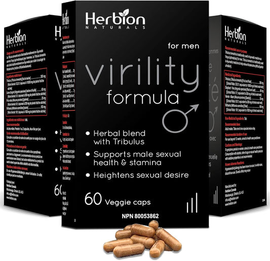 Herbion Naturals 壯陽配方 - 增強能量、力量和耐力，（3 包）180 粒