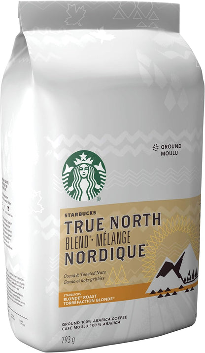 星巴克派克市场烘焙研磨咖啡，中度烘焙，793 克 & True North 混合研磨咖啡，金黄色烘焙，793 克