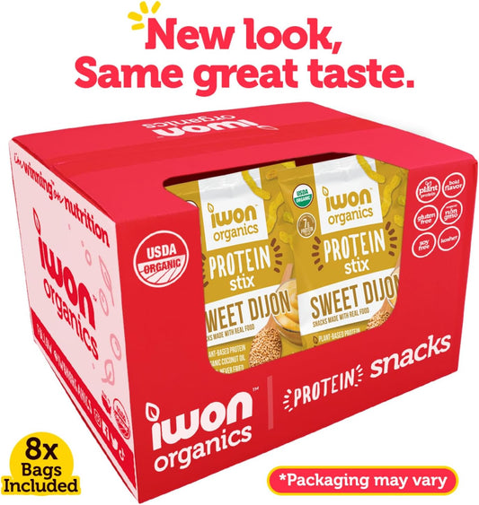 IWON Organics 甜第戎风味蛋白棒，8 支