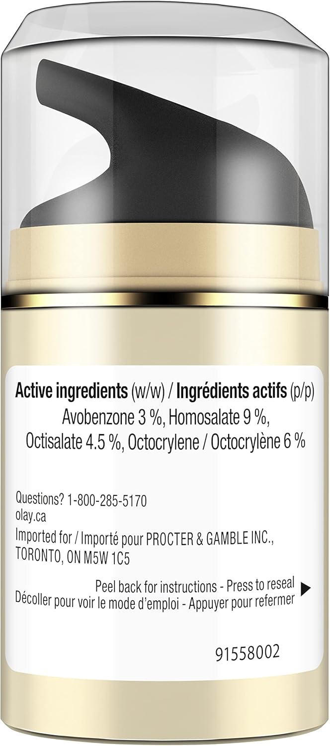 Olay Total Effects 7-In-One Anti-Aging Face Moisturizer with Vitamin B3, Niacinamide and Sunscreen SPF 30, 50ml