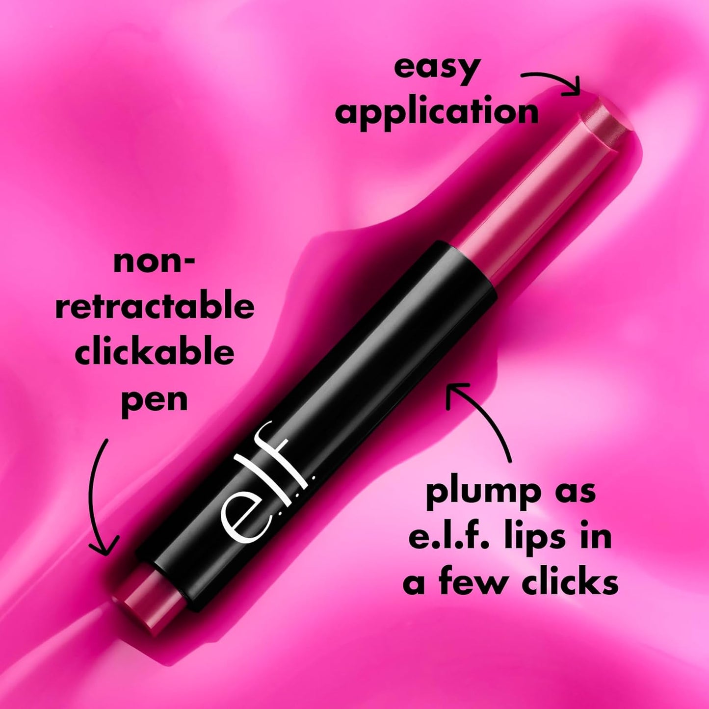 e.l.f. Pout Clout Lip Plumping Pen, Nourishing Lip Balm For Sheer Colour & Shine, Plumps & Moisturizes, Vegan & Cruelty-Free, Pinky Out