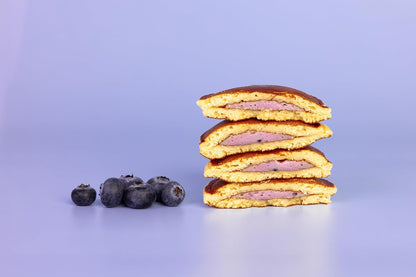 GoFitness Protein Pancake Ready-to-Eat Blueberry Flavor – 12x50g Pack – High Protein, Low Sugar Fitness Snack for Muscle Support and Energy Boost