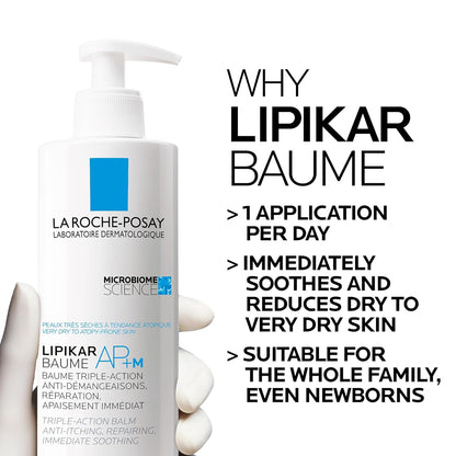 La Roche Posay Face Cream & Body Lotion BUNDLE, Toleriane Dermallergo Creme & Lipikar Baume AP+M, Your Sensitive Skin Hydration Duo, Suitable for Sensitive, Dry to Very Dry Skin, Fragrance-Free