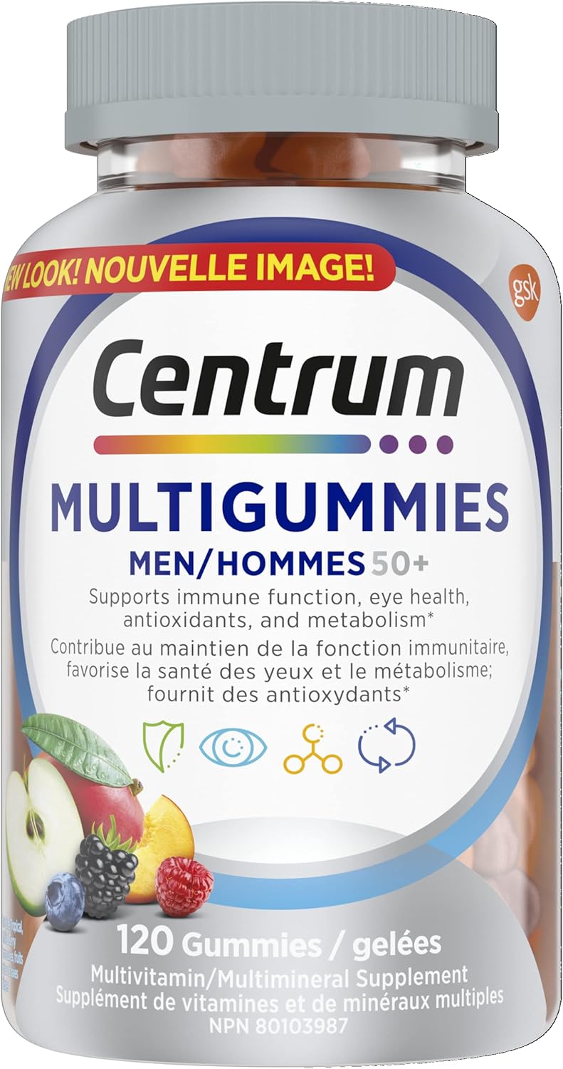 Centrum 善存男女 50 岁以上复合维生素/矿物质软糖 | 适合 50 岁以上成人