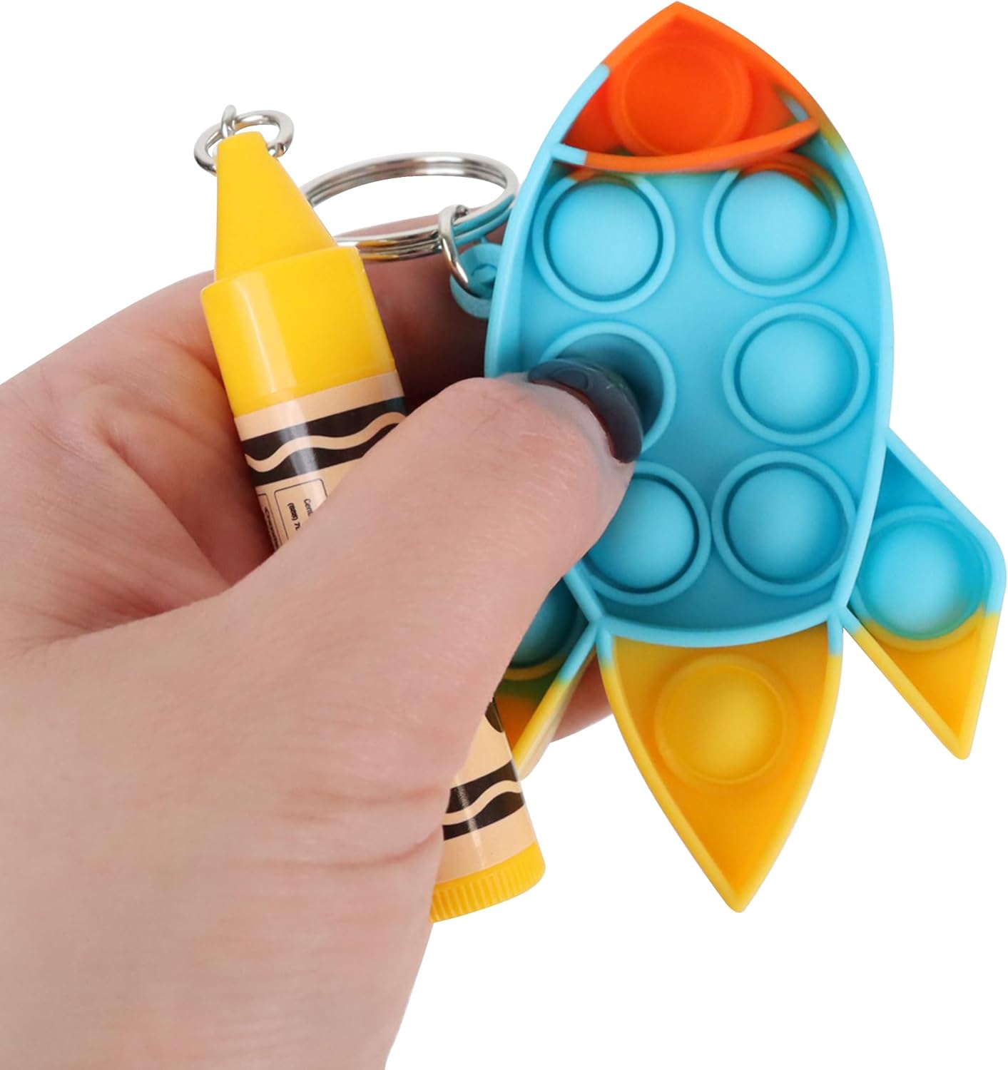 唇膏 POP IT 鑰匙圈 - 繪兒樂太空船