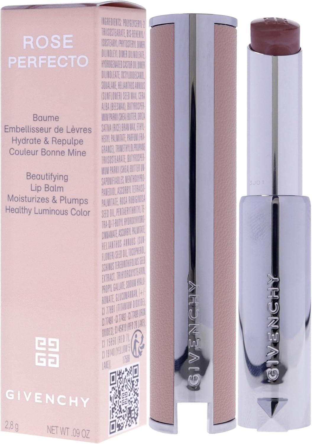 Givenchy 玫瑰完美豐盈潤唇膏 - N110 Milky Nude by Givenchy 女士 - 0.09 盎司潤唇膏