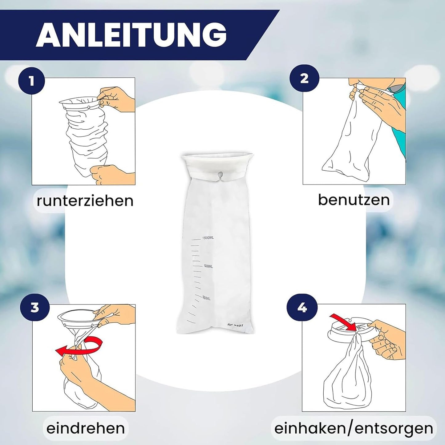 便携式呕吐袋，容量大，适合旅行晕车和孕吐，轻松收集唾液和呕吐物