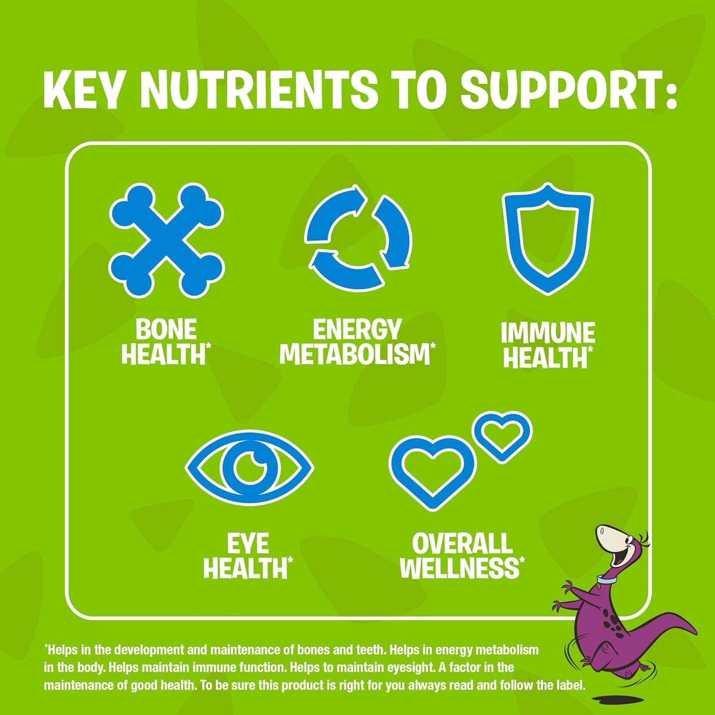FLINTSTONES 活力兒童複合維生素軟糖 - 兒童複合維生素，含維生素 D 和鈣的兒童軟糖，不含人工甜味劑和阿斯巴甜，60 粒軟糖