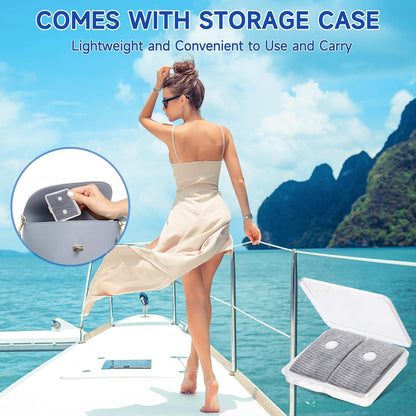 LYJEE 成人暈車緩解腕帶、懷孕緩解晨吐腕帶、暈車暈船緩解指壓腕帶