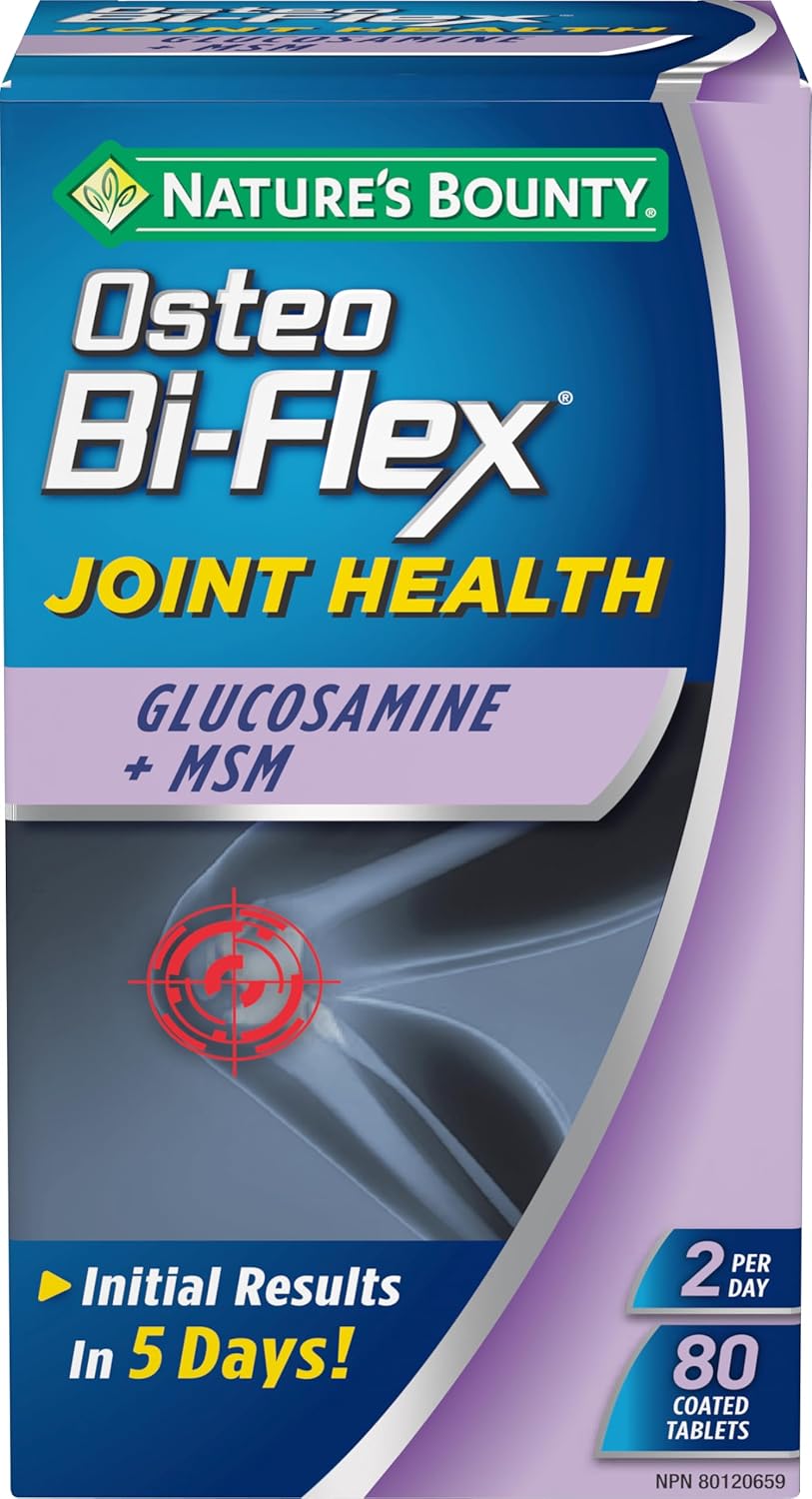 Nature's Bounty Osteo Bi-Flex Gold with Joint Shield，有助于缓解关节疼痛，80 片装