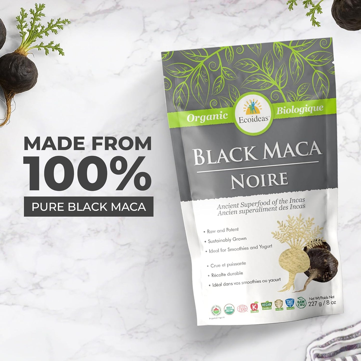 Ecoideas 有機黑瑪卡，227克