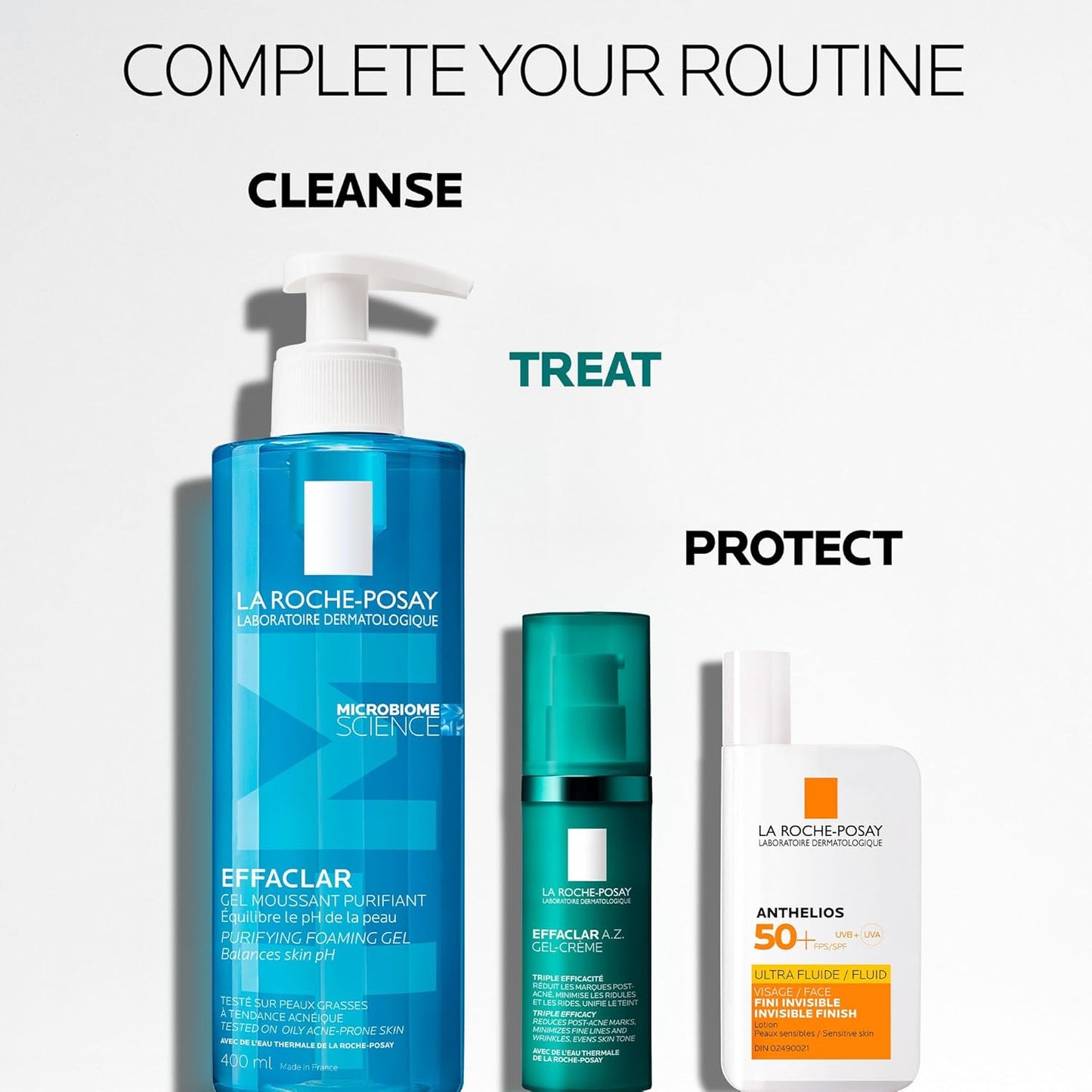 La Roche-Posay Effaclar A.Z. Gel-Cream, Lightweight Daily Moisturizer That Hydrates and Reduces Appearance of Post-Acne Marks and Signs of Aging With Azelaic, Salicylic and Hyaluronic Acids, 40ml