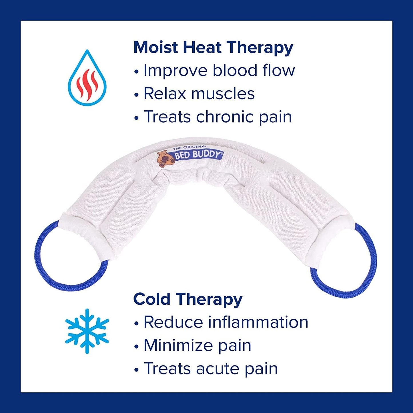 Bed Buddy Heat Pad and Cooling Neck Wrap, 3 Pack - Microwave Heating Pad for Sore Muscles, Cold Wrap Pack for Aches and Pain, Neck Wrap, Heat Pack