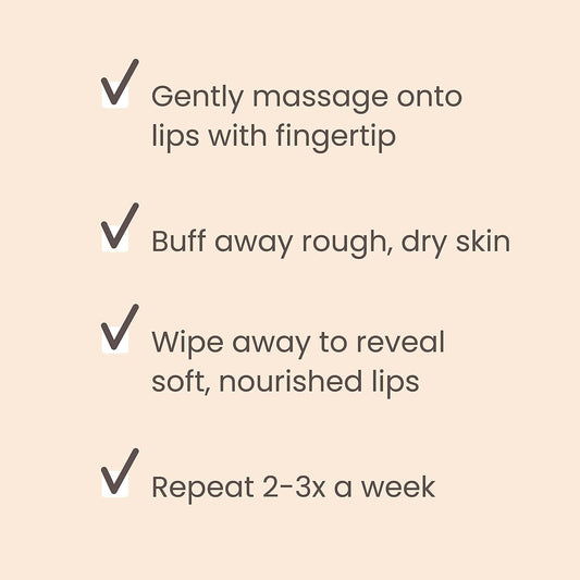 Burt's Bees 100% 天然润唇磨砂膏，含去角质蜂蜜晶体 - 0.25 盎司