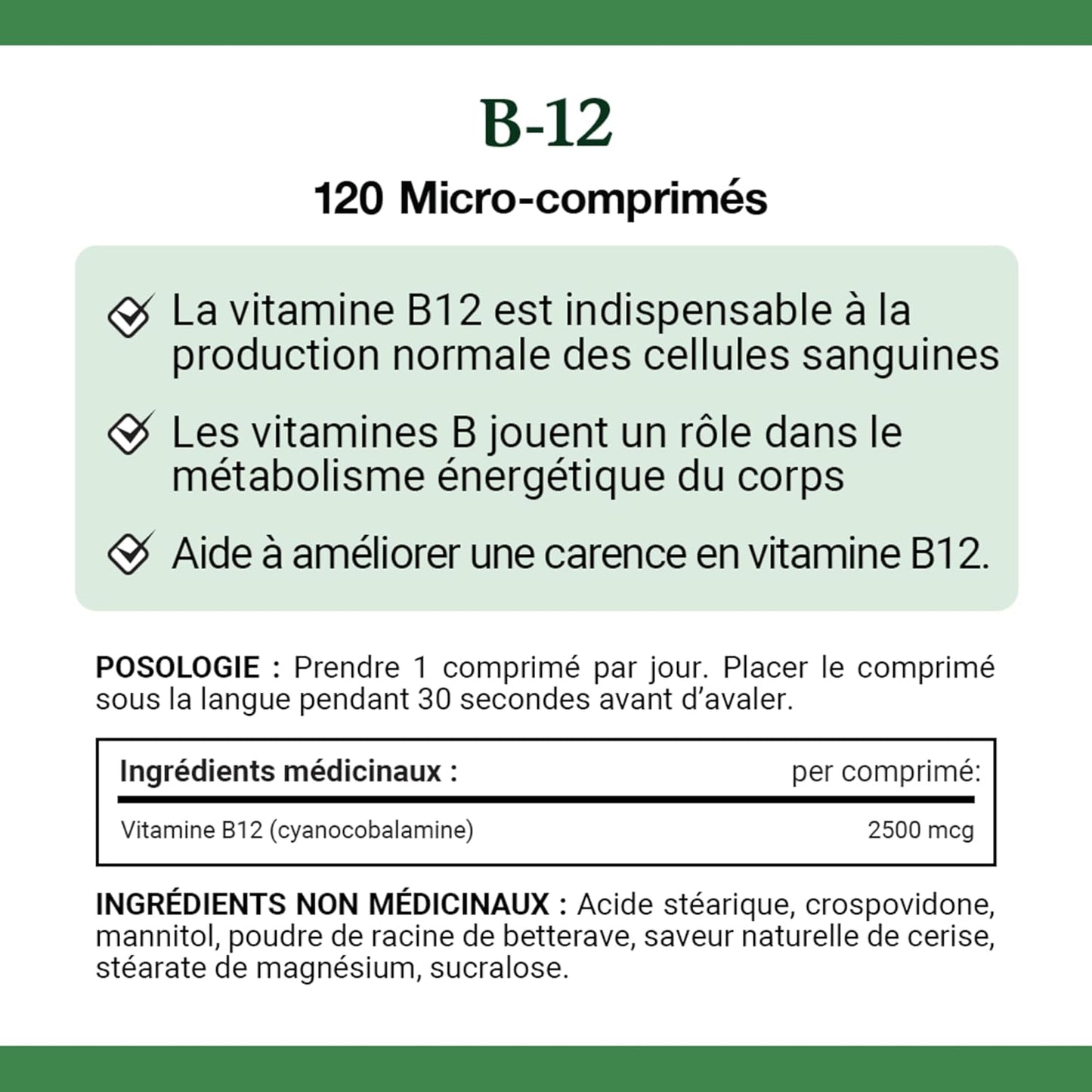 自然之宝维生素 B-12 补充剂，2500 微克，速溶片，天然樱桃味，有助于能量代谢，对血细胞的正常形成至关重要，120 片，42 克