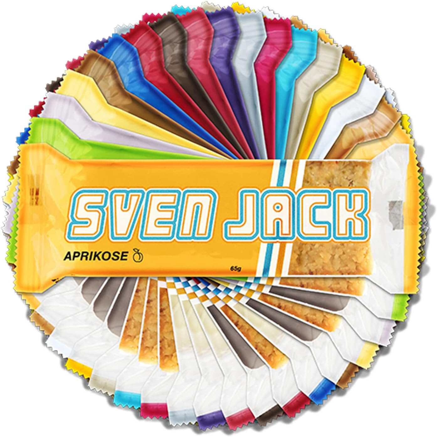 SvenJack Vegan Oat Bar White Chocolate - 24 × 125g - High‑Fibre, Low‑Sugar, Gluten‑Free Oatmeal Energy Snack with White Chocolate Coating & Cocoa Flakes