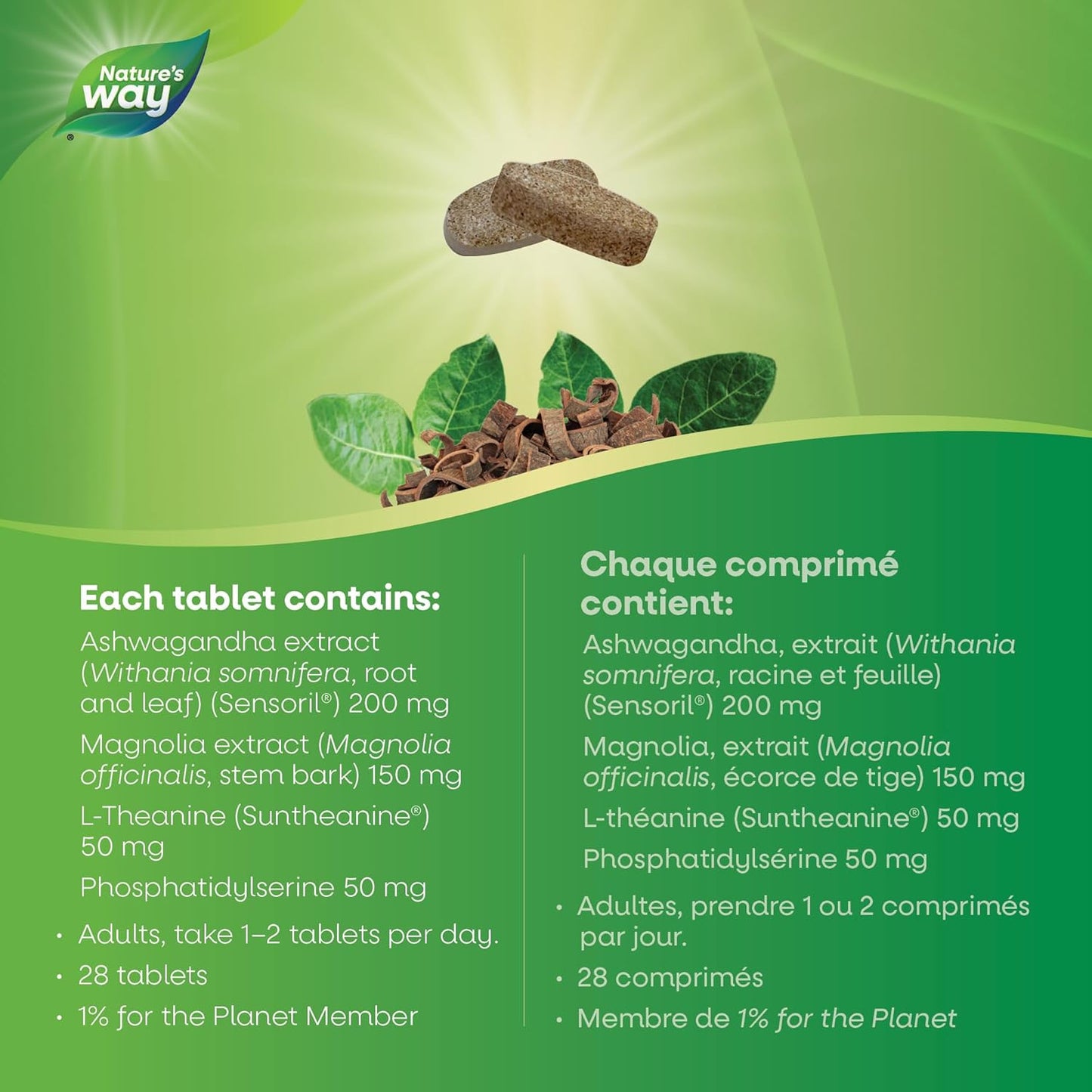 Nature's Way Sleep Tonight Stress Relief Formula – Reduce Stress Symptoms Like Fatigue, Sleeplessness, Inability to Concentrate- Helps Lower Cortisol, C-Reactive Protein Levels – 28 Vegetarian Tablets