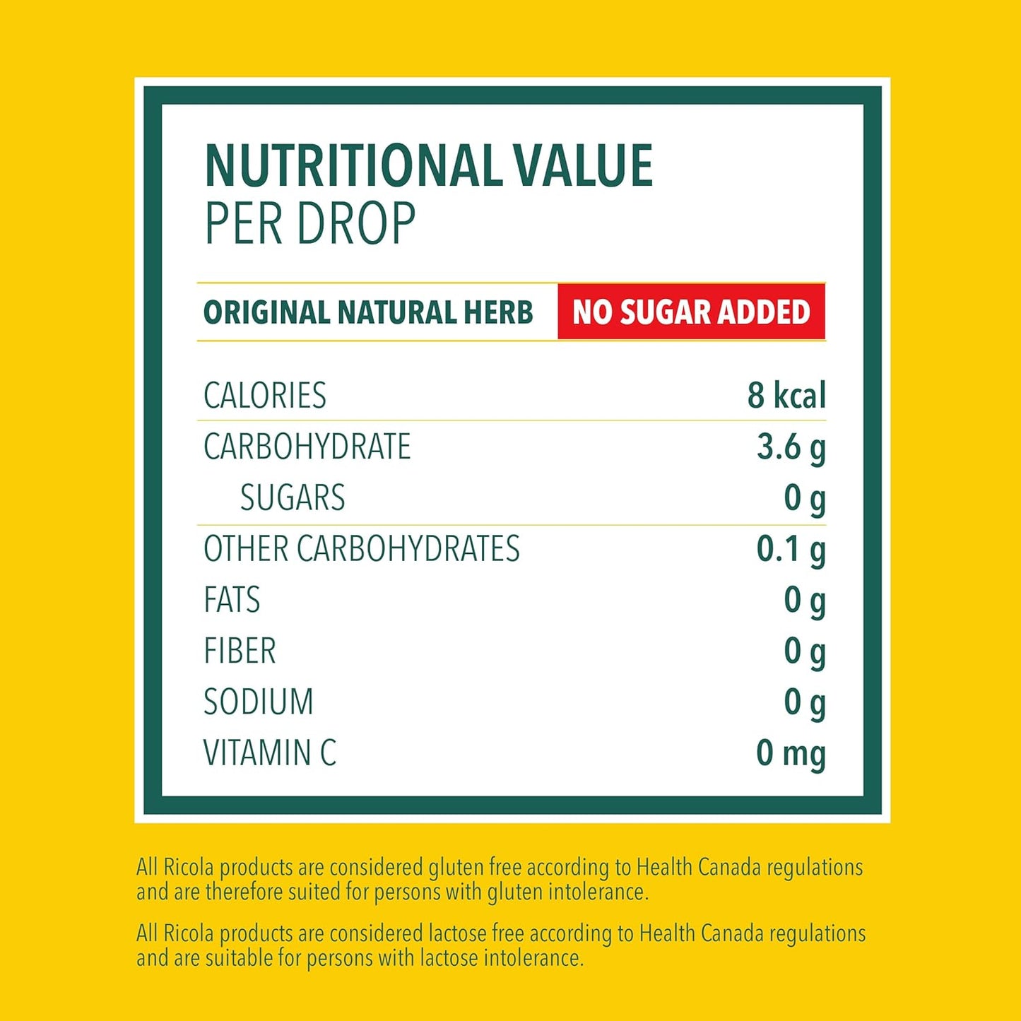 Ricola Mountain Herb No Sugar Added Cough Drops