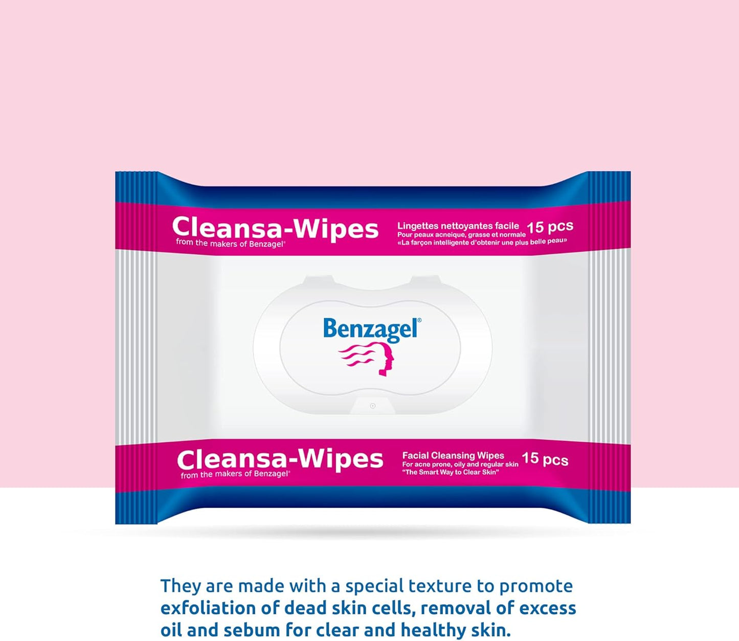 Benzagel Cleansa-Wipes, 15 Count
