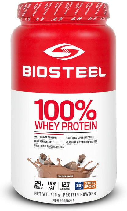 BioSteel 100% 乳清蛋白粉（巧克力味）+ BioSteel Sport Greens 粉（石榴味）