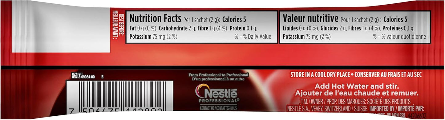 雀巢浓速溶咖啡，单份速溶咖啡包，2公斤装（2克x1000包）