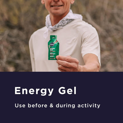 GU ENERGY 原装运动营养能量凝胶，咸焦糖口味，24 粒装
