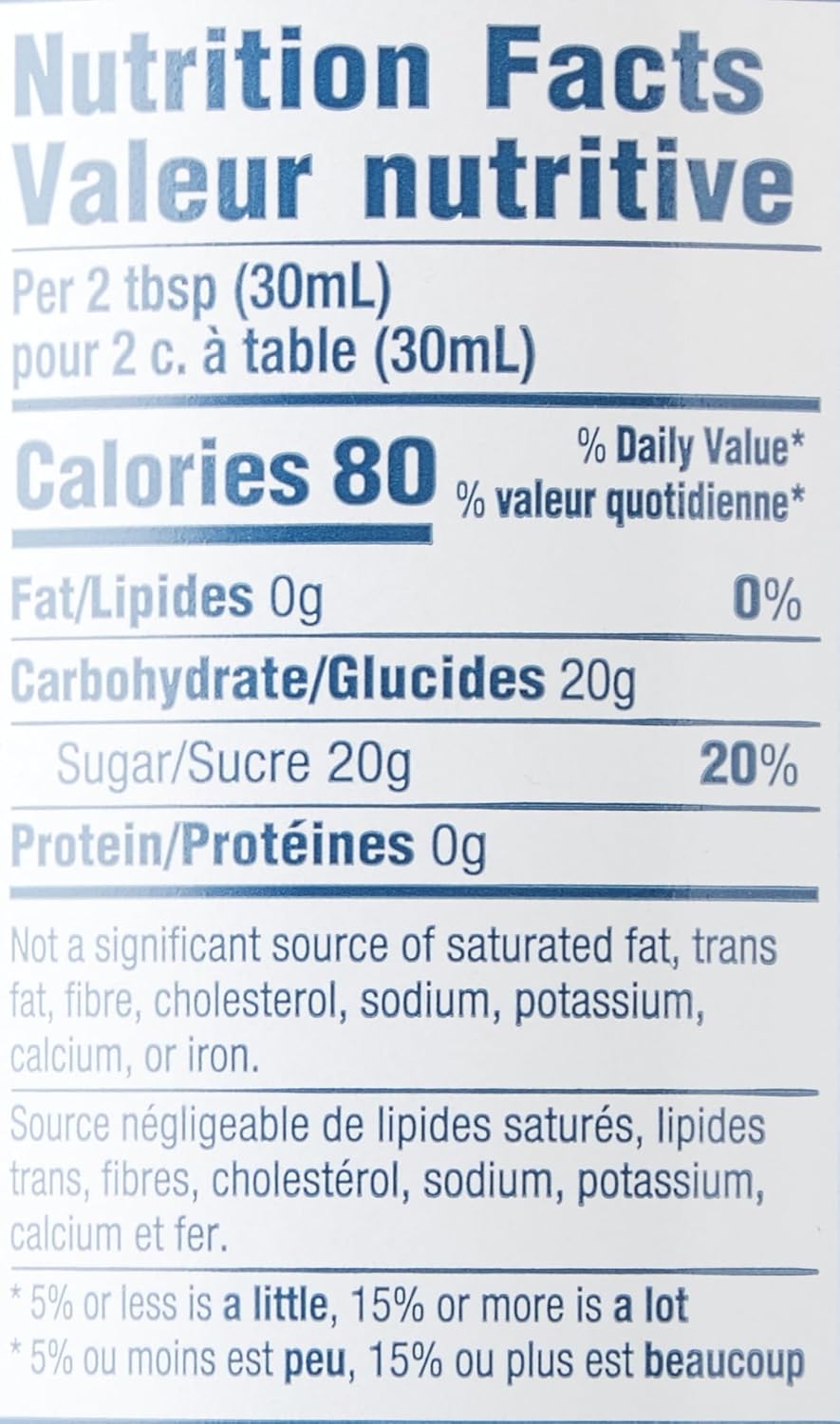 Torani 香草味糖浆，750 毫升瓶装，2 瓶装，透明