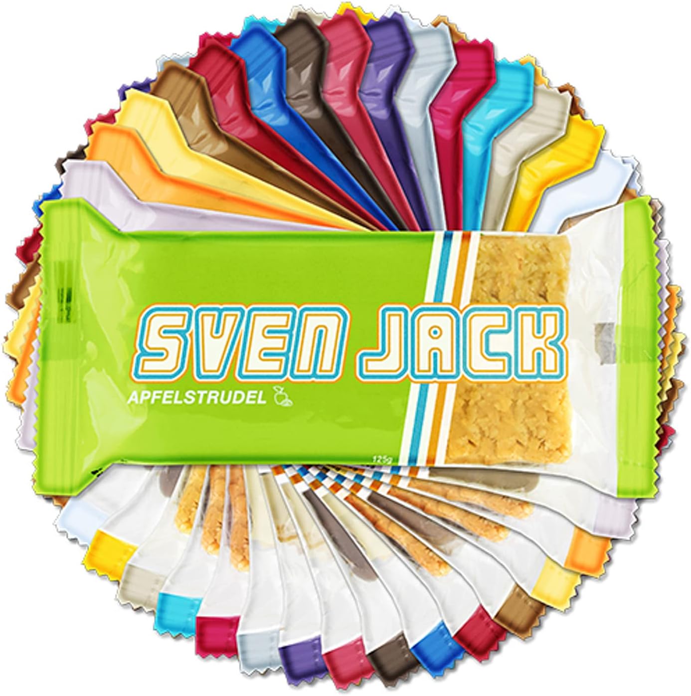 SvenJack Oat Bar Apricot - 24 × 125g - Vegan Oatmeal Energy Bar with Apricot, High‑Fibre, Low‑Sugar, Gluten‑Free Fruity Snack