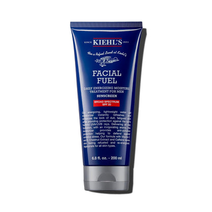 Kiehl's Facial Fuel Moisturizer with SPF 20 for Men, Energizing Face Moisturizer for Dull Skin, Non-Greasy Feel, Hydrating Lotion & Broad Spectrum Sunscreen, with Caffeine & Vitamin C