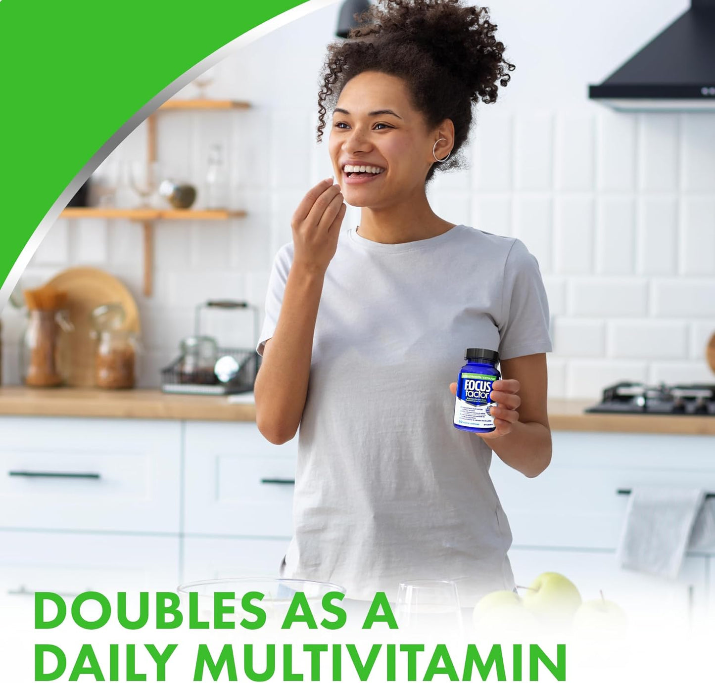 Focus Factor 加強型，60 粒 - 複合維生素補充劑，含維生素 B6、B12、D3、鋅、磷脂酰絲氨酸、假馬齒莧、銀杏和 DMAE，可增強成人的記憶力和認知功能