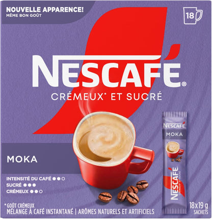 雀巢甜奶油摩卡速溶咖啡混合盒，摩卡，6 包