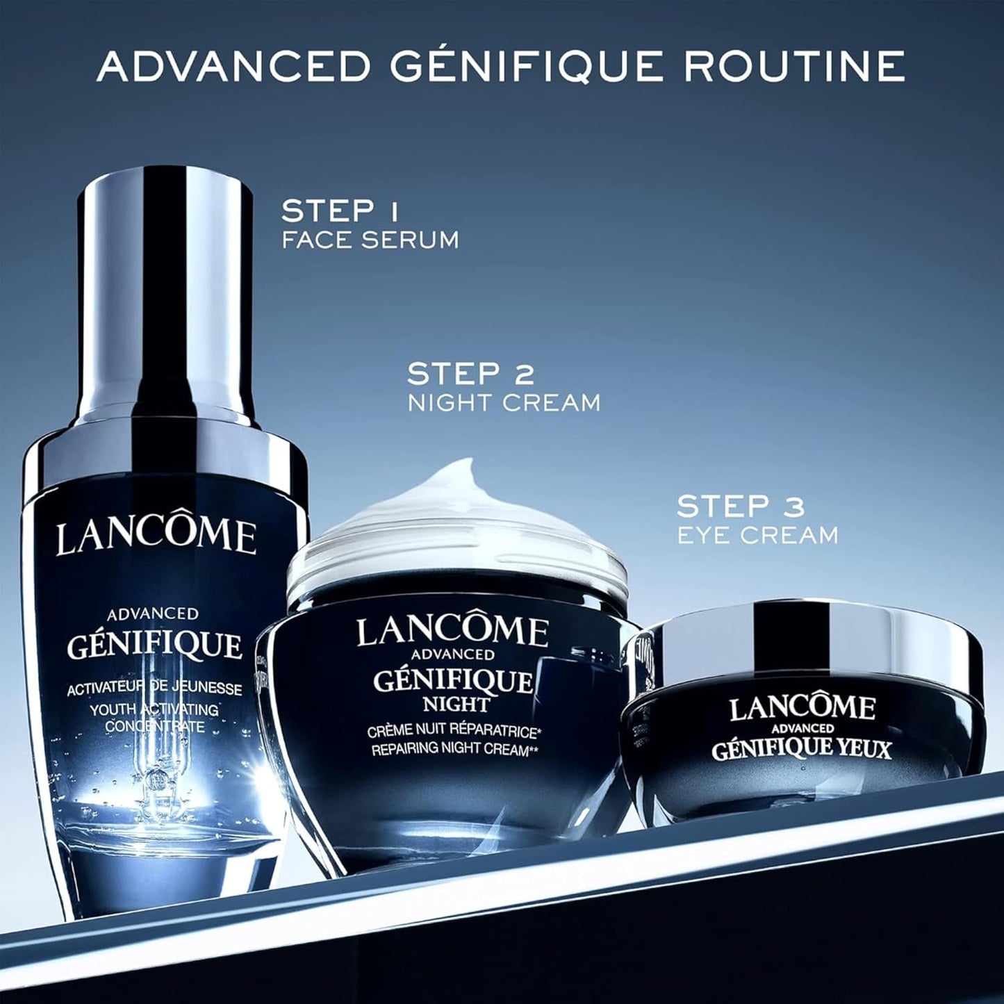 Lancôme Advanced Génifique Face Serum - Radiance-Boosting Hyaluronic Acid Serum Made with Vitamin C to Brighten Complexion, Strengthen Skin Moisture Barrier & Improve Elasticity