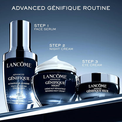 Lancôme Advanced Génifique Face Serum - Radiance-Boosting Hyaluronic Acid Serum Made with Vitamin C to Brighten Complexion, Strengthen Skin Moisture Barrier & Improve Elasticity