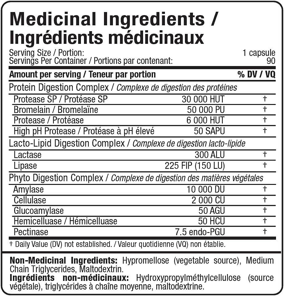 ALLMAX Nutrition - 消化酶 + 蛋白质优化剂 - 90 粒